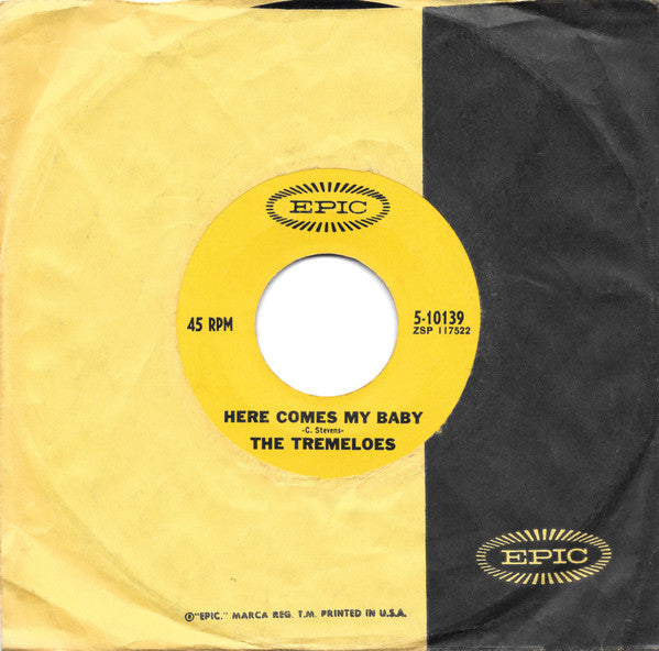 The Tremeloes : Here Comes My Baby / Gentleman Of Pleasure (7", Single, Styrene, San)