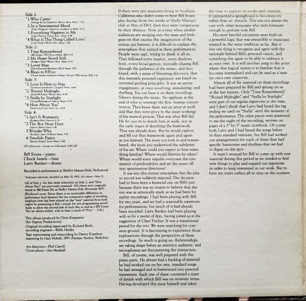 Bill Evans Trio* : Time Remembered (2xLP, Comp, Gat)