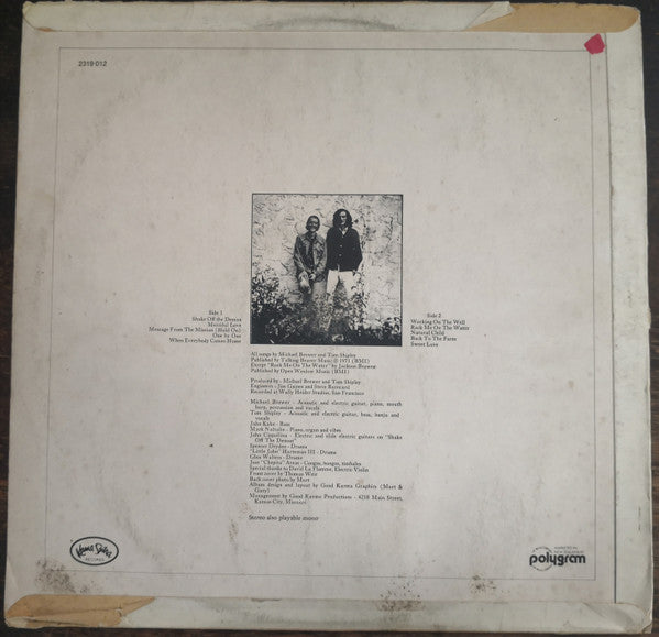 Brewer And Shipley : Shake Off The Demon (LP, Album)