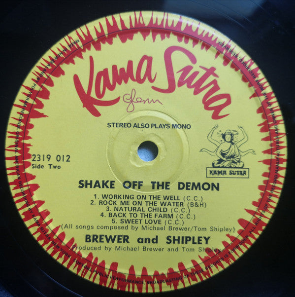 Brewer And Shipley : Shake Off The Demon (LP, Album)