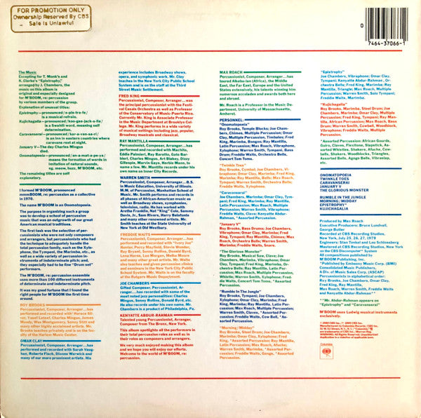 Max Roach : M'Boom (LP, Album, Pit)