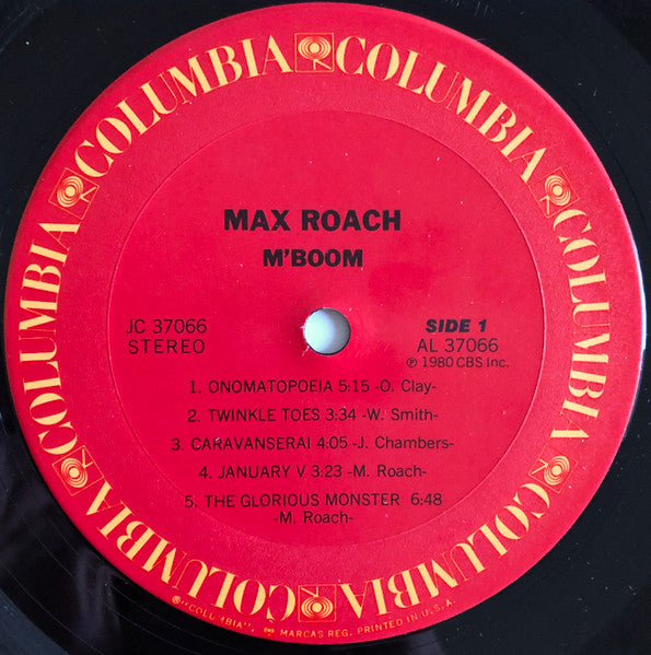 Max Roach : M'Boom (LP, Album, Pit)