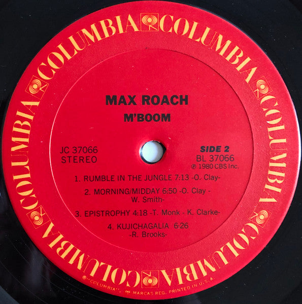 Max Roach : M'Boom (LP, Album, Pit)