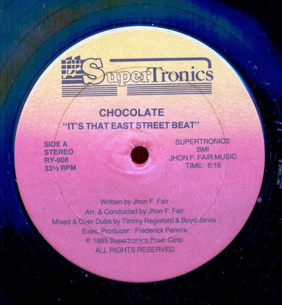 Chocolate* : It's That East Street Beat (12")