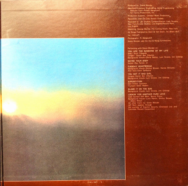 Stevie Wonder = スティービー・ワンダー* : Talking Book = トーキング・ブック (LP, Album, Gat)