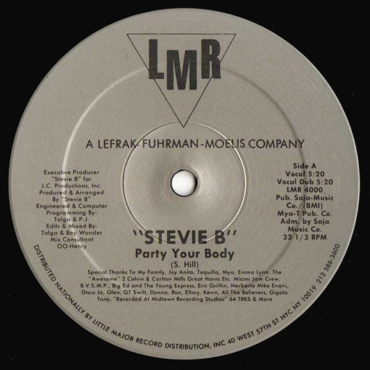 "Stevie B"* : Party Your Body (12")