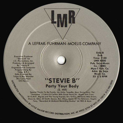 "Stevie B"* : Party Your Body (12")