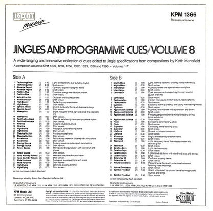 Keith Mansfield : Jingles And Programme Cues/Volume 8 (LP)