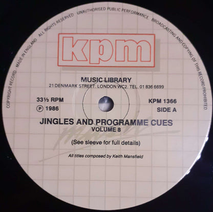 Keith Mansfield : Jingles And Programme Cues/Volume 8 (LP)