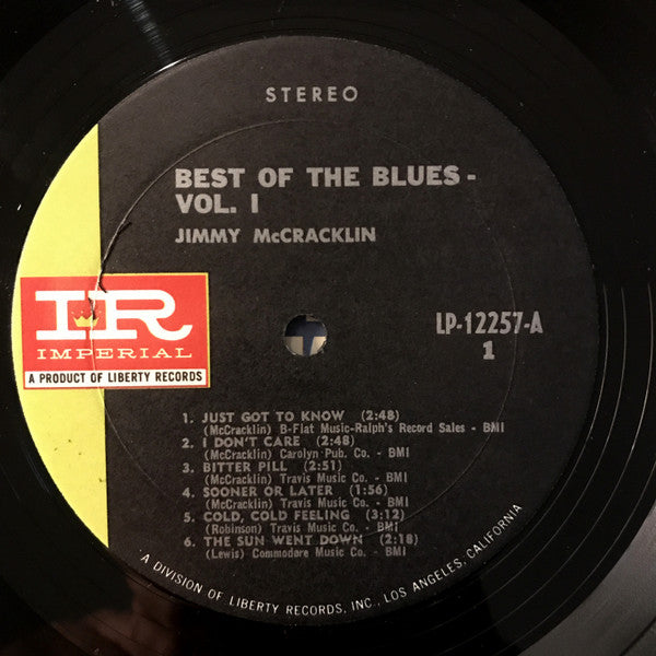 Jimmy McCracklin, T-Bone Walker, Charles Brown : Best Of The Blues Vol. 1 (LP, Comp)
