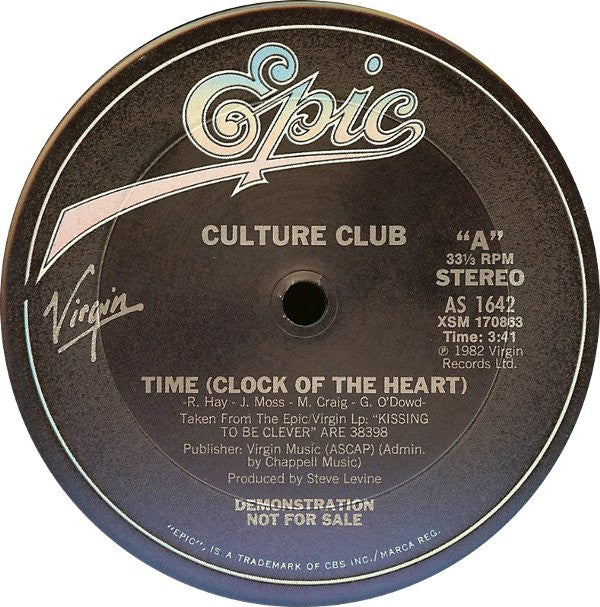 Culture Club : Time (Clock Of The Heart) (12", Promo)