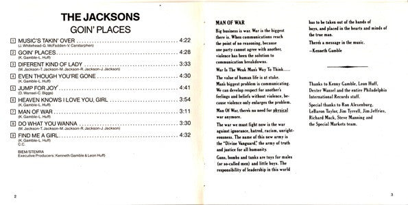 The Jacksons : Goin' Places (CD, Album, RE)