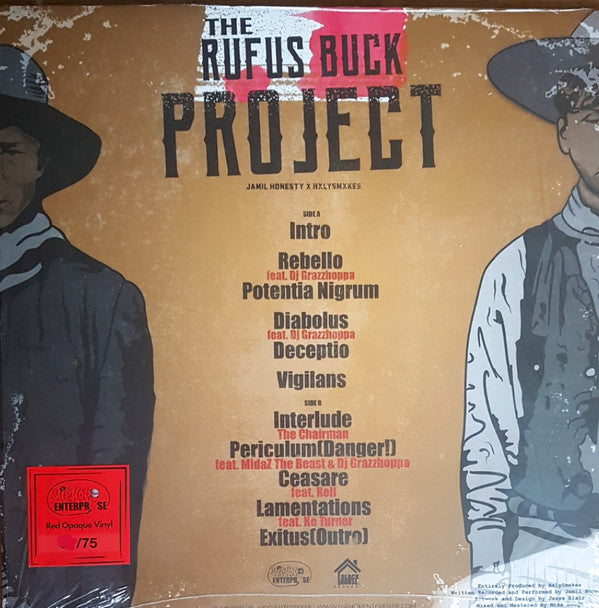 Jamil Honesty, HxlySmxkes : The Rufus Buck Project (LP, Album, Dlx, Ltd, Num, Red)