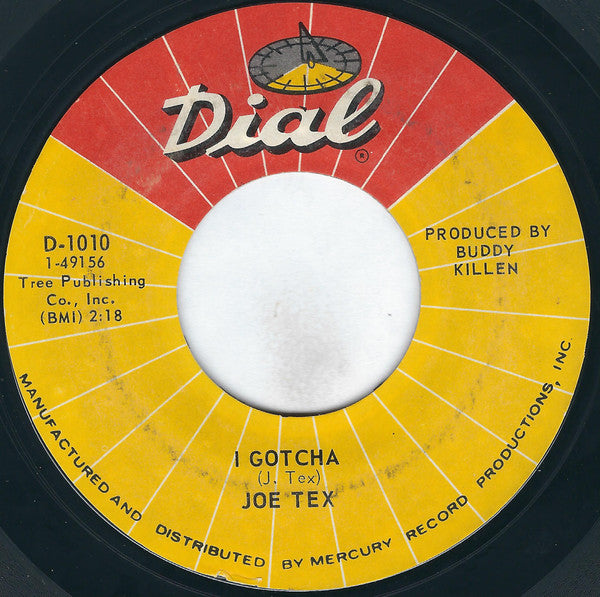 Joe Tex : I Gotcha / A Mother's Prayer (7", Single, Styrene, Phi)