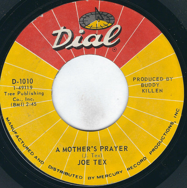 Joe Tex : I Gotcha / A Mother's Prayer (7", Single, Styrene, Phi)