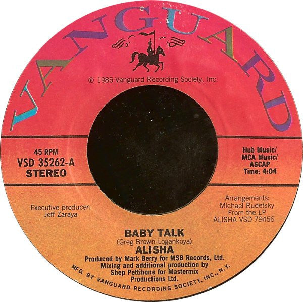Alisha : Baby Talk (7")