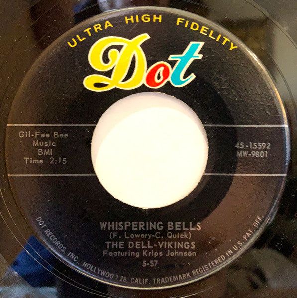 The Dell-Vikings : Whispering Bells (7", Ind)