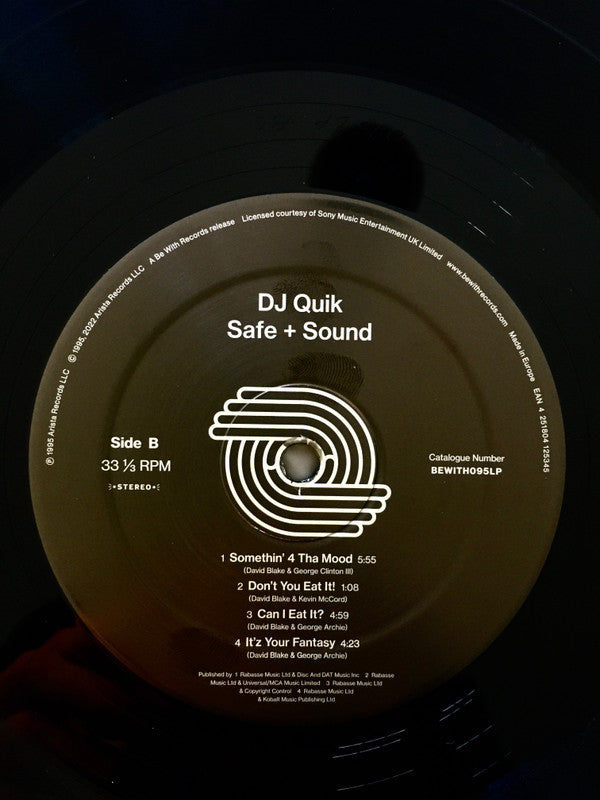 DJ Quik : Safe + Sound (2xLP, Album, RE, RM)