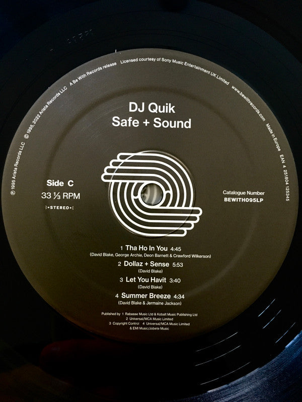 DJ Quik : Safe + Sound (2xLP, Album, RE, RM)