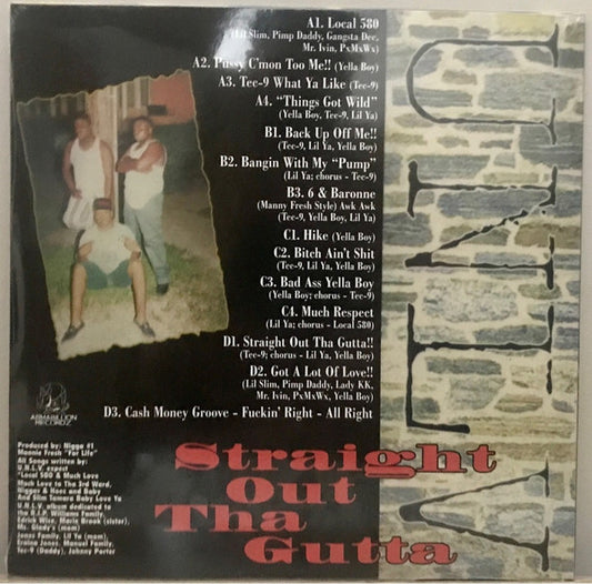 UNLV* : Straight Out Tha Gutta (2xLP, Album, Ltd, Num, RE)