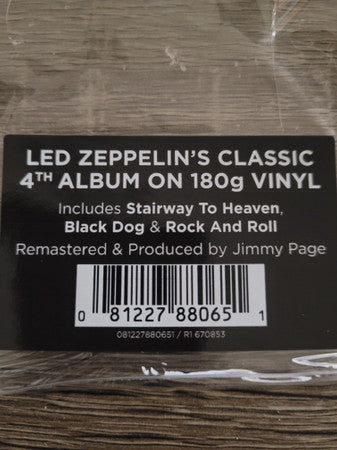 Led Zeppelin : Untitled (LP, Album, RE, RM, 180)