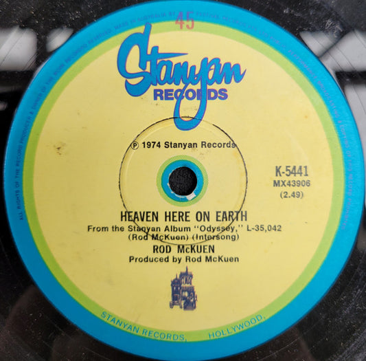 Rod McKuen : Seasons In The Sun (7", Single)