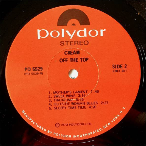 Cream (2) : Off The Top (LP, Comp)