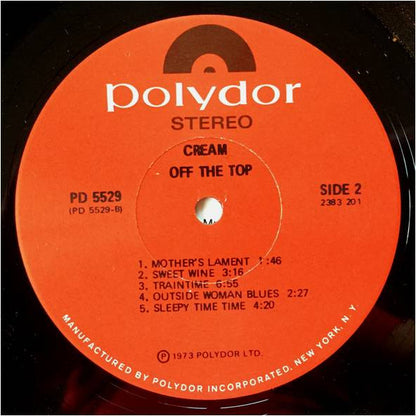 Cream (2) : Off The Top (LP, Comp)