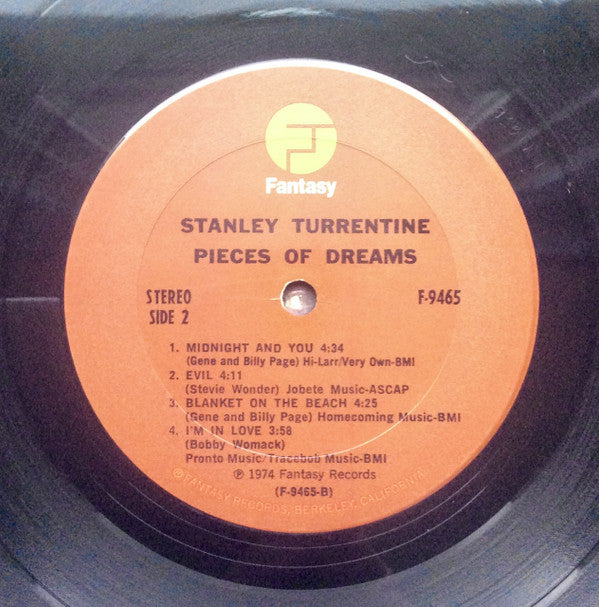 Stanley Turrentine : Pieces Of Dreams (LP, Album, Spl)