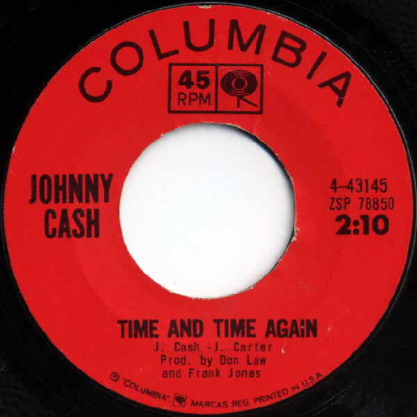 Johnny Cash : It Ain't Me, Babe / Time And Time Again (7", Single, Styrene, San)