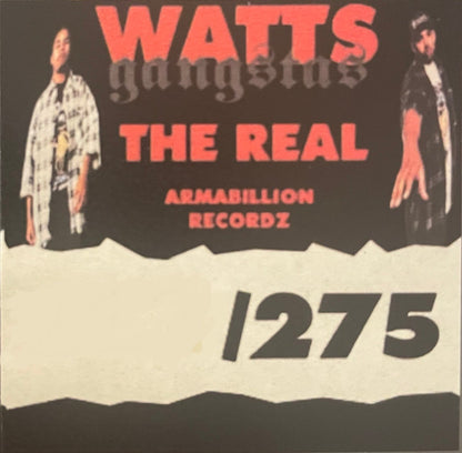 Watts Gangstas : The Real (LP, Album, Ltd, Num, RE, 180)
