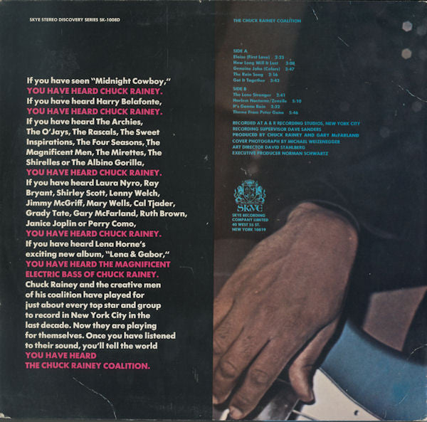 The Chuck Rainey Coalition : The Chuck Rainey Coalition (LP, Album)