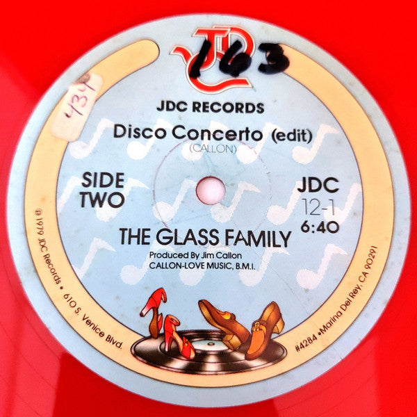 The Glass Family : Crazy / Disco Concerto (12", Red)