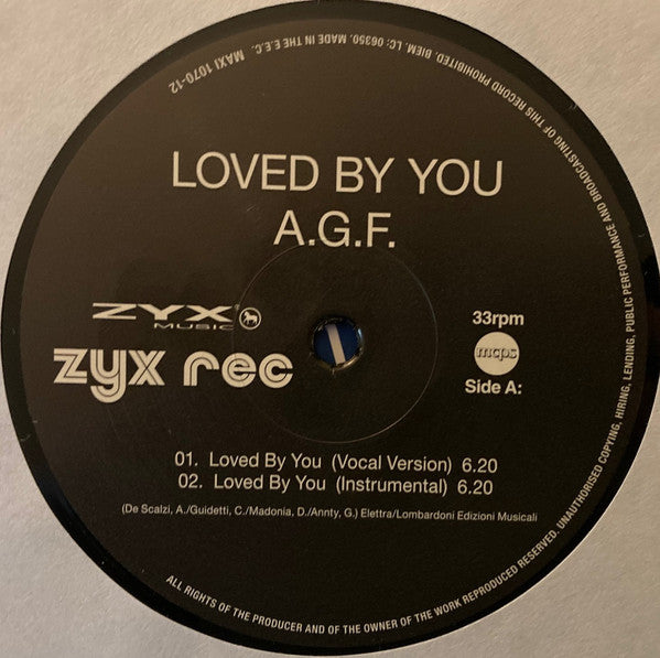 A.G.F. : Loved By You (12", Maxi)