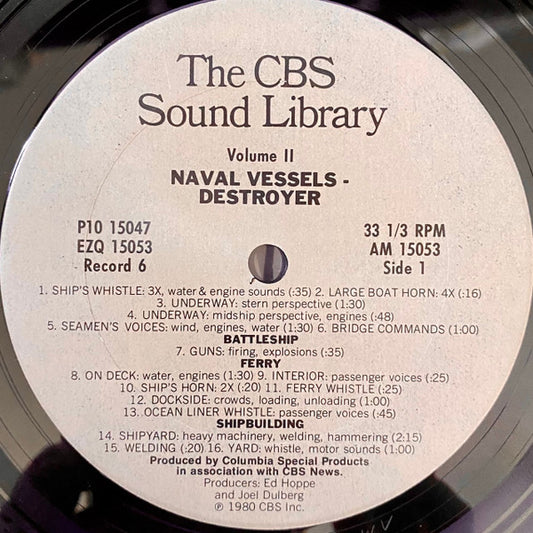 No Artist : Volume II Naval Vessels/Fire Sequence (LP)