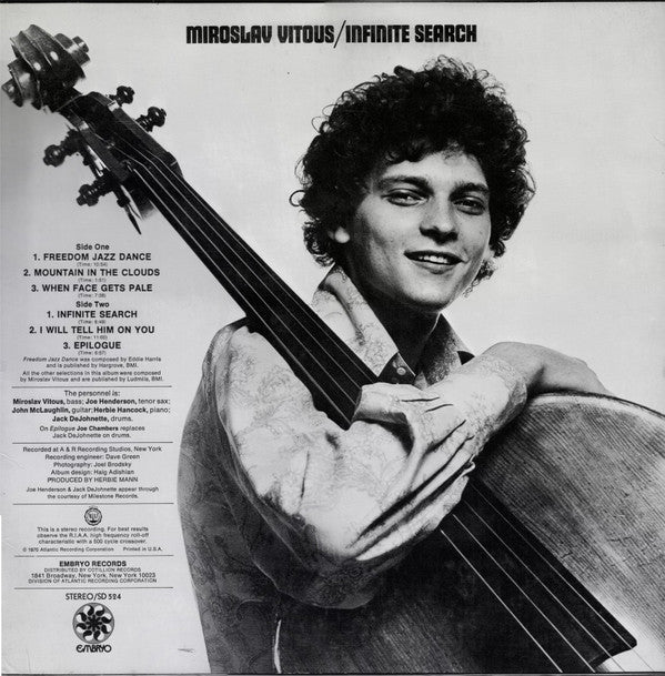 Miroslav Vitous : Infinite Search (LP, Album, PR )