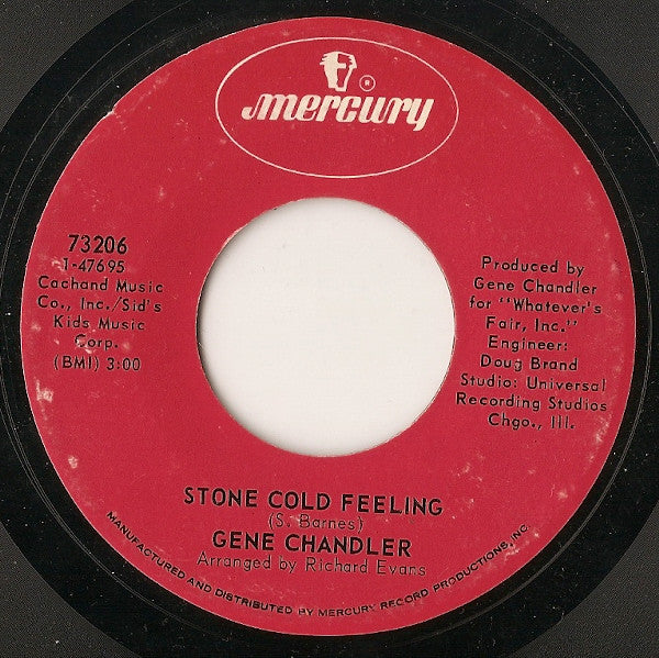 Gene Chandler : You're A Lady / Stone Cold Feeling (7", Single)