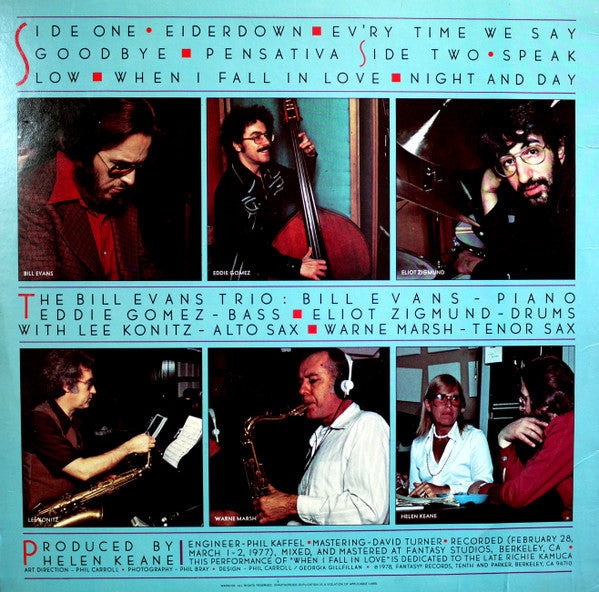Bill Evans Trio* With Lee Konitz & Warne Marsh : Crosscurrents (LP, Album, Pit)