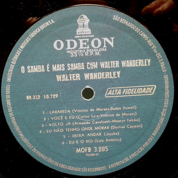 Walter Wanderley : O Samba É Mais Samba Com Walter Wanderley (LP, Album, Mono)