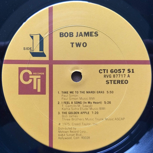 Bob James : Two (LP, Album, San)