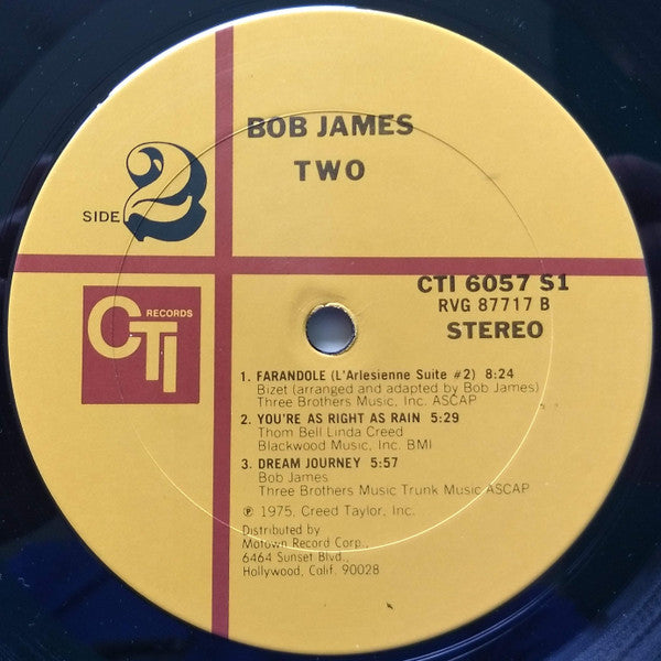 Bob James : Two (LP, Album, San)