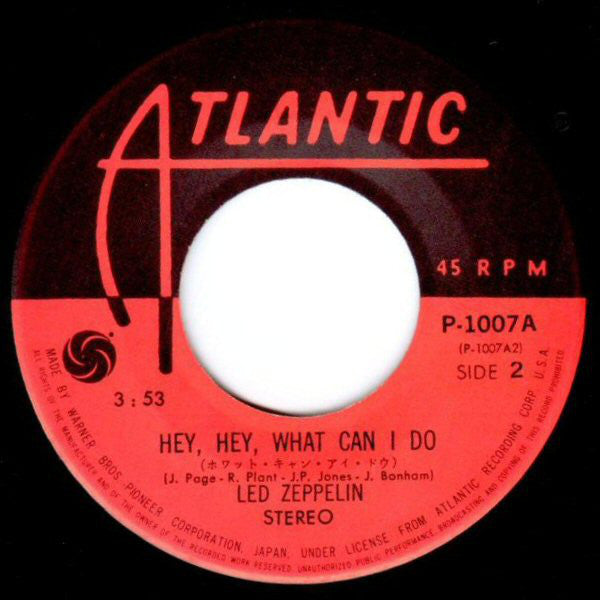 Led Zeppelin = レッド・ツェッペリン* : Immigrant Song = 移民の歌 (7", Single, ¥40)