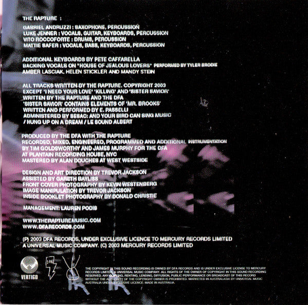 The Rapture : Echoes (CD, Album)
