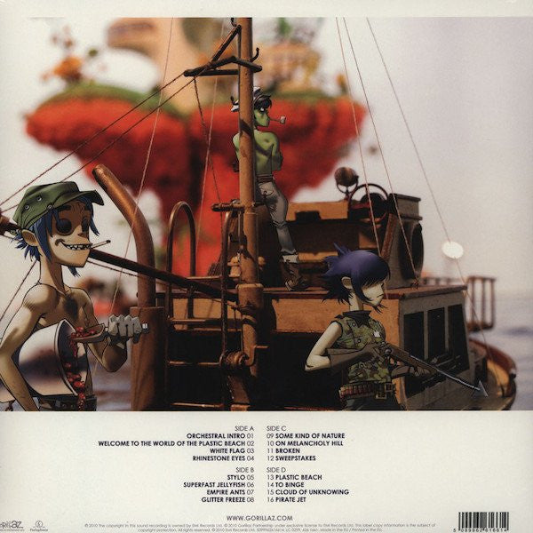 Gorillaz : Plastic Beach (2xLP, Album, 180)