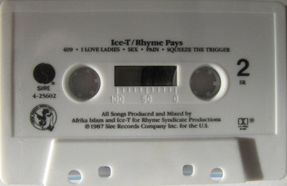 Ice-T : Rhyme Pays (Cass, Album, Whi)