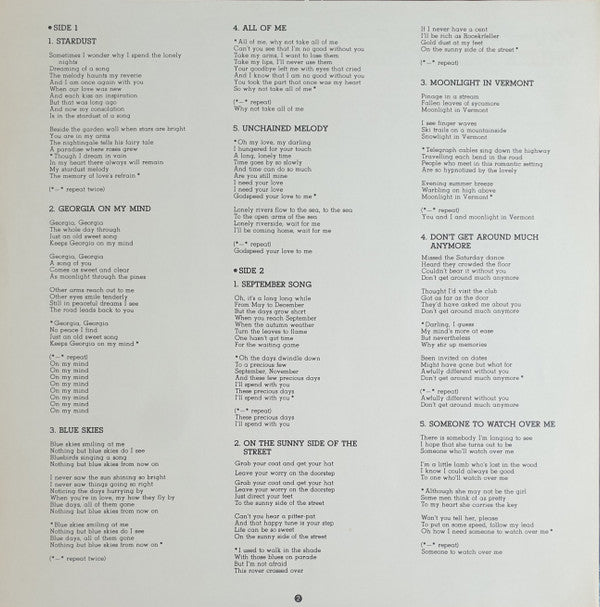 Willie Nelson : Stardust (LP, Album, RP)