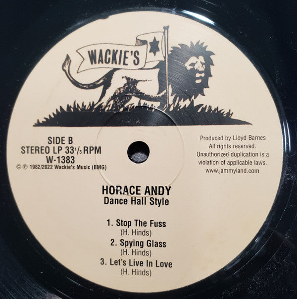 Horace Andy : Dance Hall Style (LP, Album, RE, RP)
