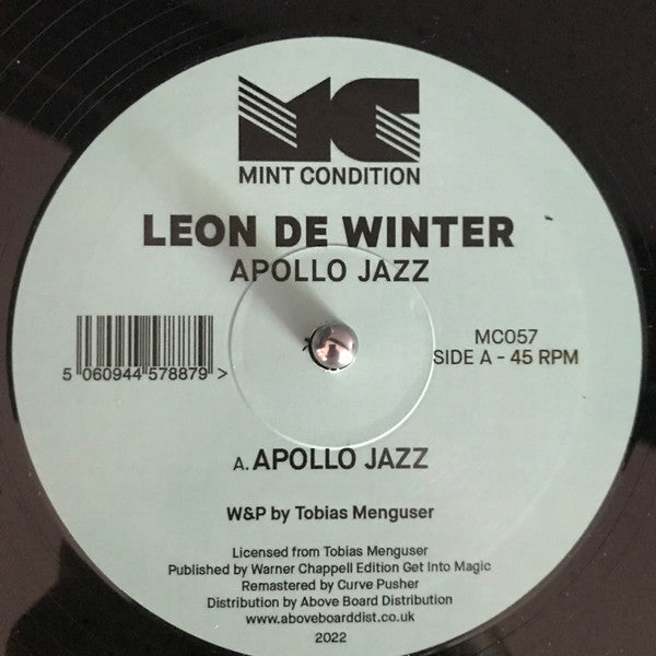 Leon De Winter : Apollo Jazz (12", RE)