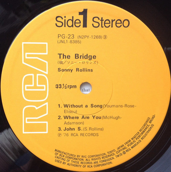 Sonny Rollins = ソニー・ロリンズ* : The Bridge = 橋 (LP, Album, Ltd, RE)