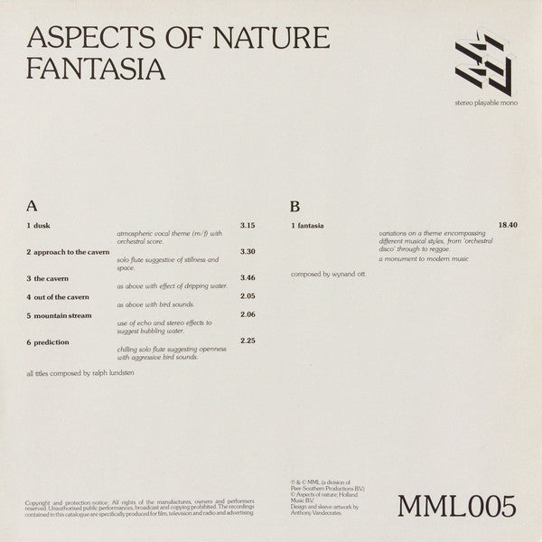 Ralph Lundsten / Wynand Ott : Aspects Of Nature / Fantasia (LP)